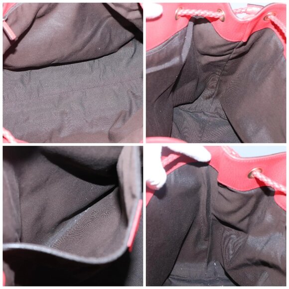 GUCCI Tote Bag Leather Outlet Red Gold 380118 - Picture 16 of 16